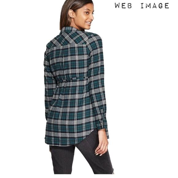 Plaid Long Sleeve Popover Tunic Materni… - Picture 2 of 11